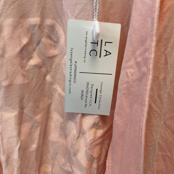 Los Angeles Trading Company Pink Lounge Robe All Bubbles & No Troubles Print - Picture 6 of 9